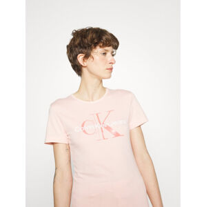 Calvin Klein dámské světle růžové tričko - L (TKY)